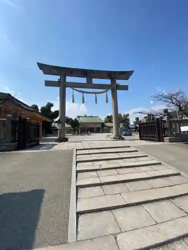 難波大社　生國魂神社の鳥居