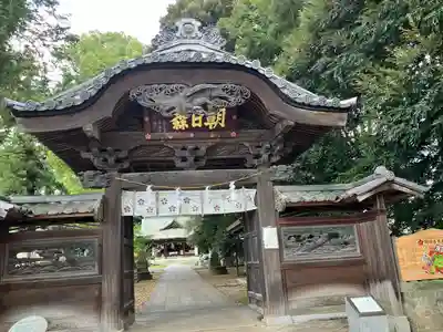 朝日森天満宮の山門・神門
