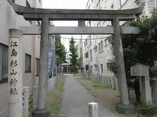 江島杉山神社の鳥居