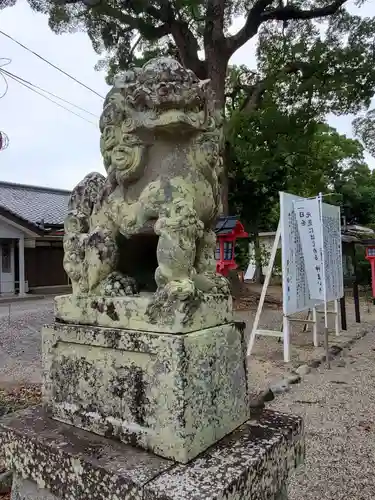 都波岐奈加等神社の狛犬