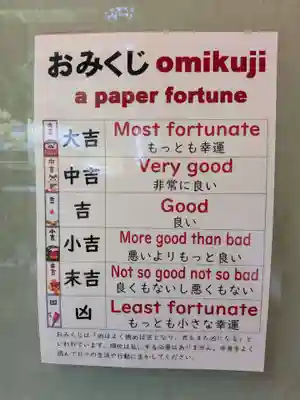 鳩森八幡神社のおみくじ
