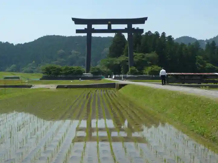 大斎原(熊野本宮大社旧社地)の鳥居