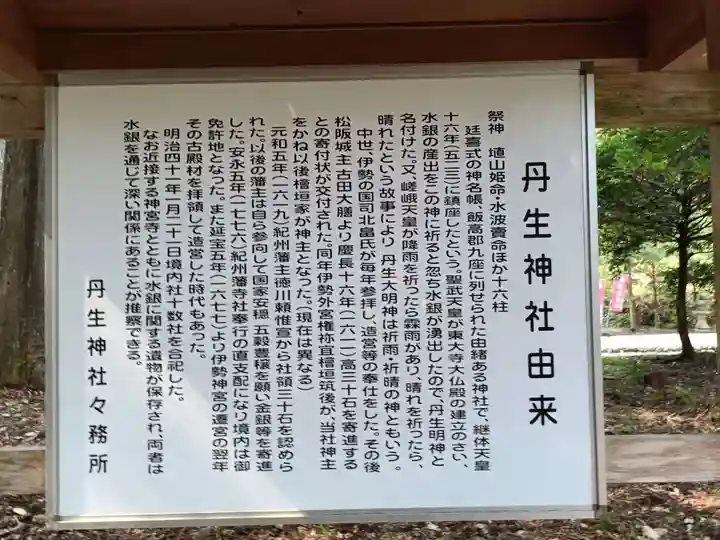 丹生神社の歴史