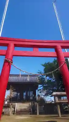 白山社（井堀）の鳥居