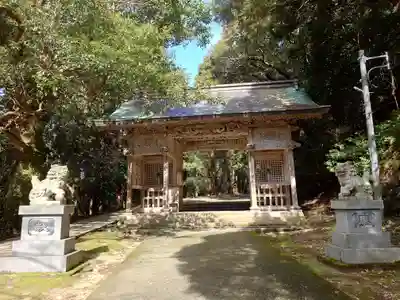 倭文神社の山門・神門