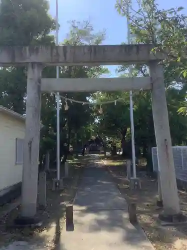 神明社（開明東沼）の鳥居