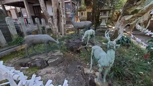 宇流冨志祢神社の狛犬