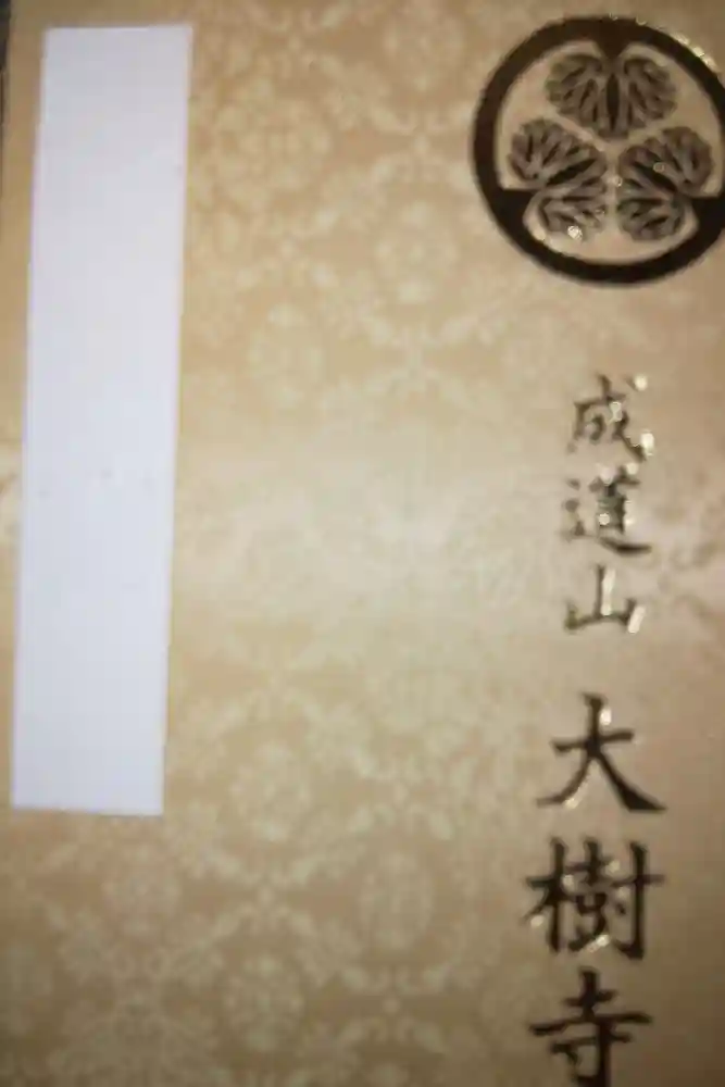 大樹寺（松安院大樹寺）の御朱印帳