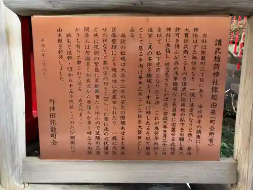 講武稲荷神社の歴史