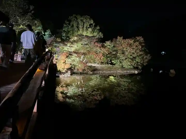 白水阿弥陀堂の庭園