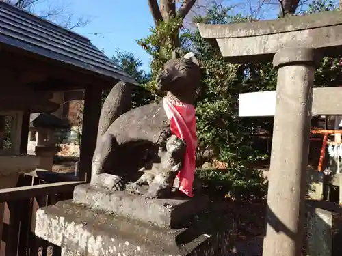 安積國造神社の狛犬