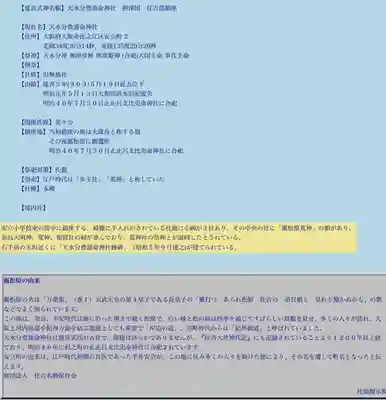 天水分豊浦命神社 (大阪府)