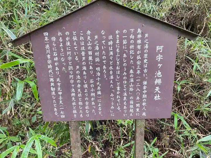 阿字ヶ池弁財天の御朱印