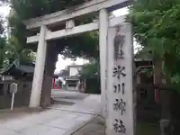 麻布氷川神社の鳥居