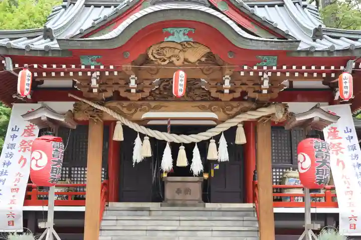 山中諏訪神社(山梨県)
