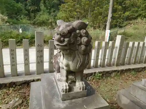 白姫大明神(水神社)の狛犬