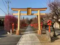 朝日森天満宮の鳥居