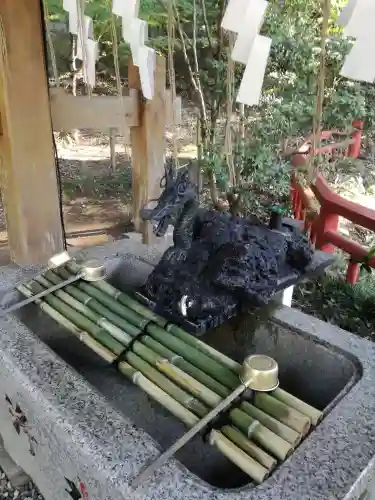 間々田八幡宮の手水舎
