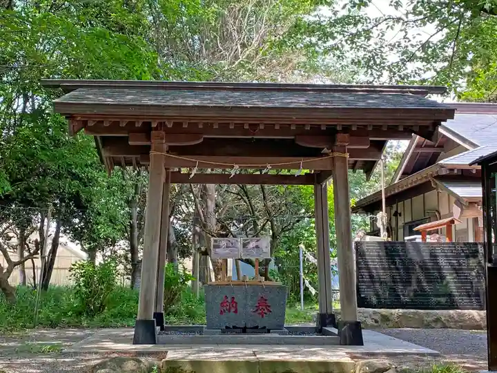 宇都母知神社の手水舎