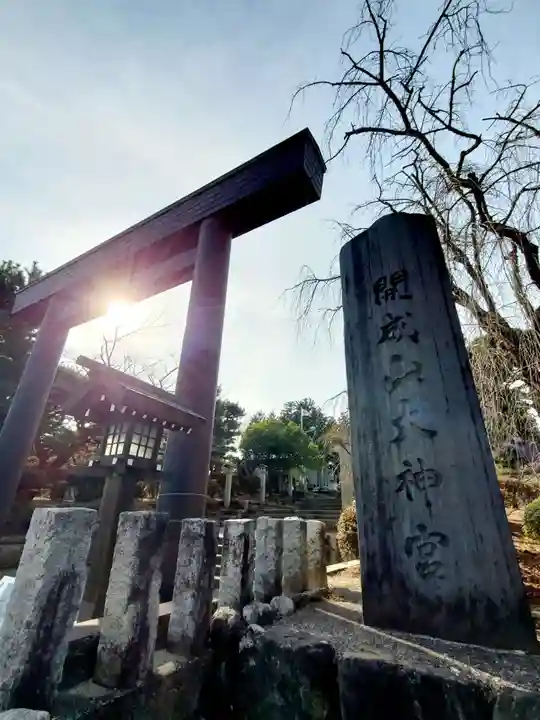 開成山大神宮の鳥居