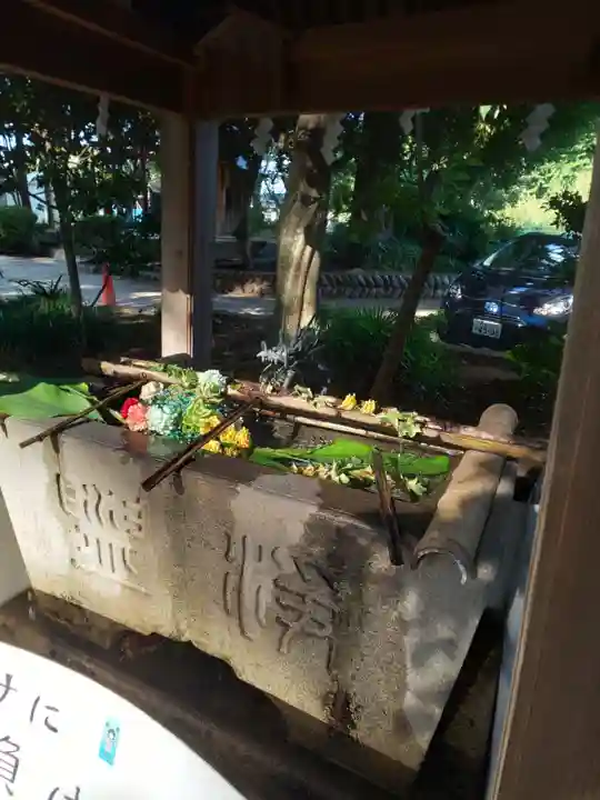 北本氷川神社の手水舎