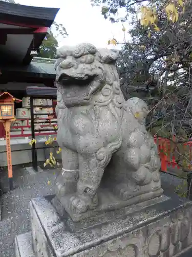 開口神社の狛犬