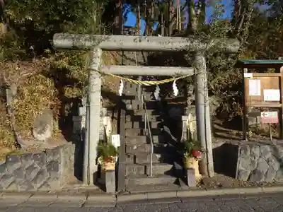 阿久津「田村神社」(郡山市阿久津町)旧社名:伊豆箱根三嶋三社の鳥居