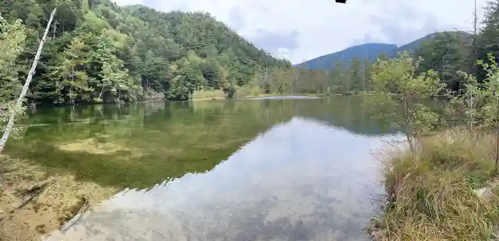 穂高神社奥宮の自然