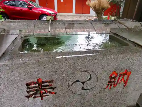 自由が丘熊野神社の手水舎