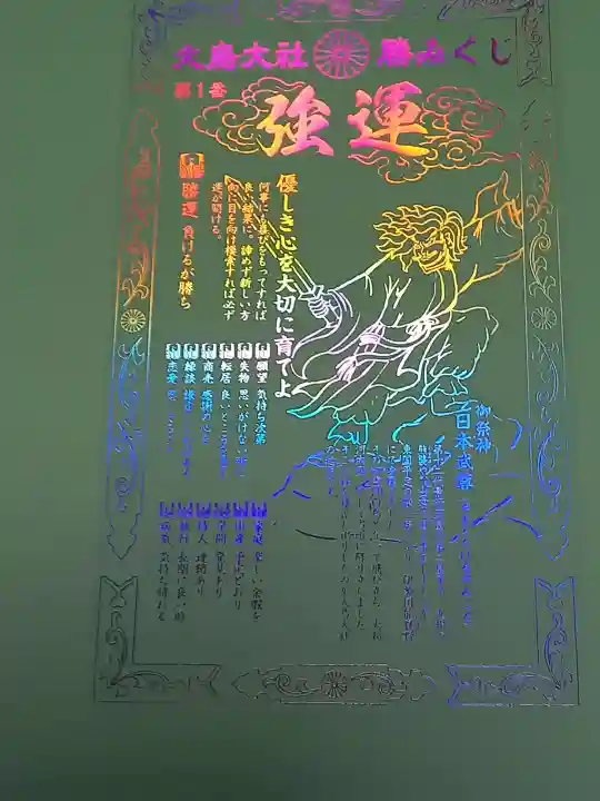 和泉國一之宮 大鳥大社のおみくじ