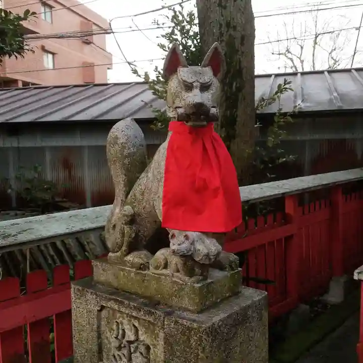 新井天神北野神社の狛犬