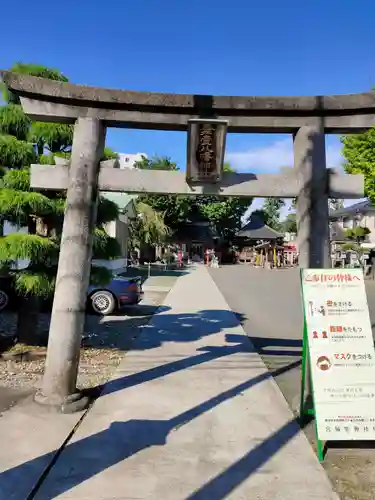 舞台八幡神社の鳥居