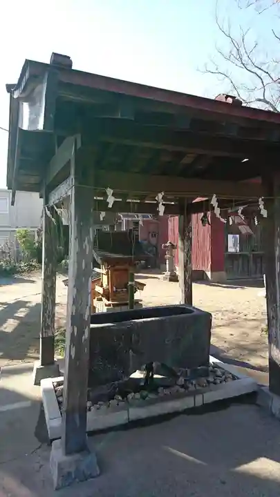 水海道鎮守 八幡神社の手水舎