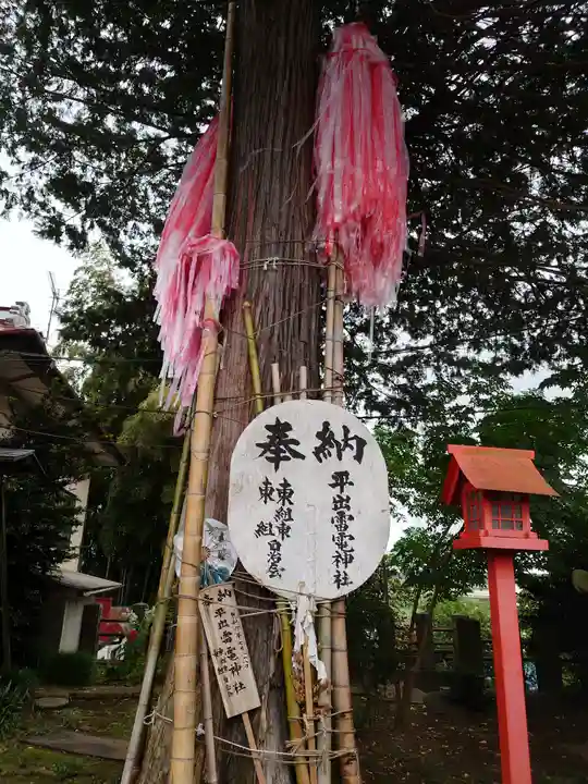 平出雷電神社の自然