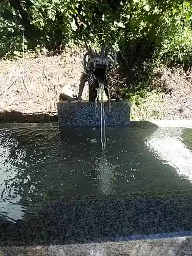 木幡山隠津島神社(二本松市)の手水