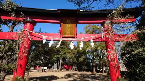 深作氷川神社の鳥居