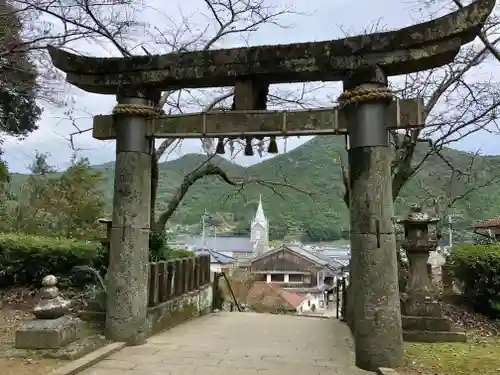 崎津諏訪神社の鳥居