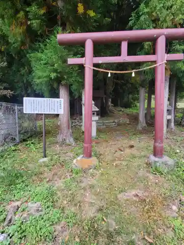 安智羅神社(松尾古城跡)の鳥居