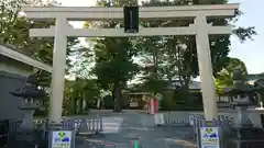 阿豆佐味天神社 立川水天宮の鳥居