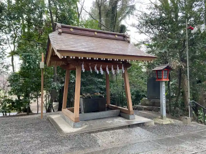 谷保天満宮の手水舎