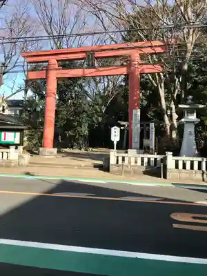 世田谷八幡宮の鳥居