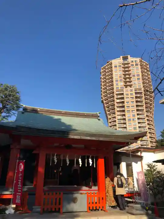 麻布氷川神社の本殿・本堂