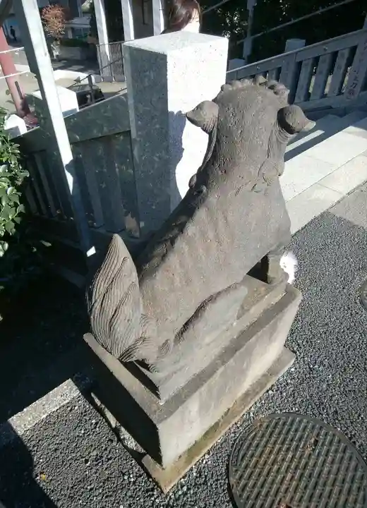 白金氷川神社の狛犬