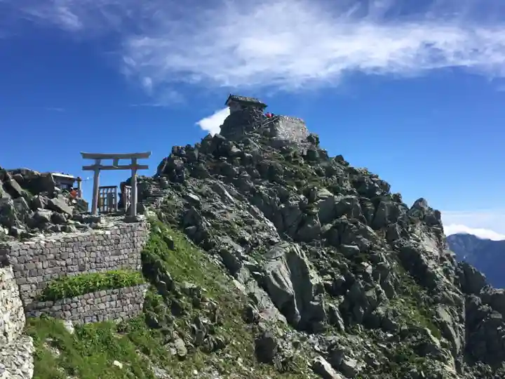 雄山神社峰本社の景色