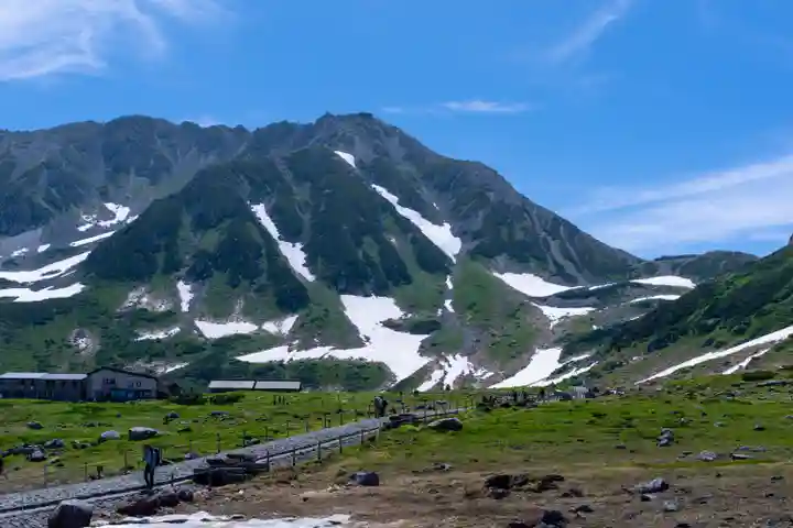 雄山神社峰本社の景色