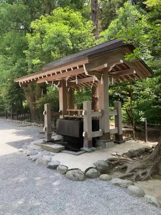 白旗神社の手水舎