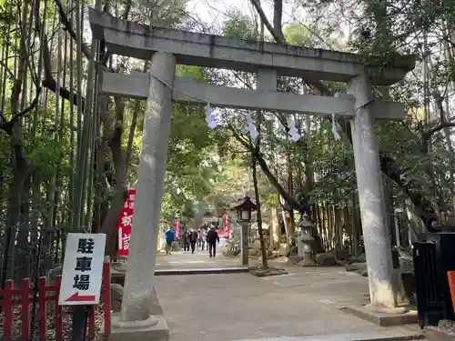 道野辺八幡宮の鳥居