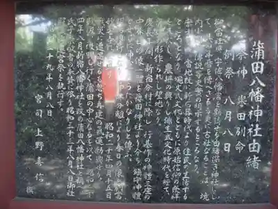 蒲田八幡神社の歴史