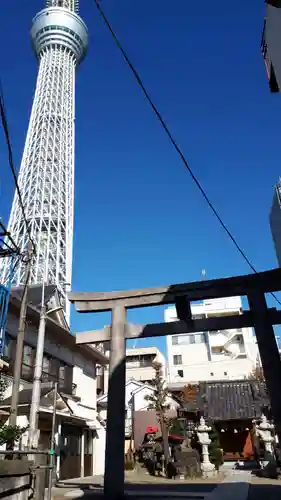 押上天祖神社の鳥居