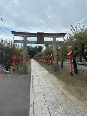 朝日森天満宮の鳥居